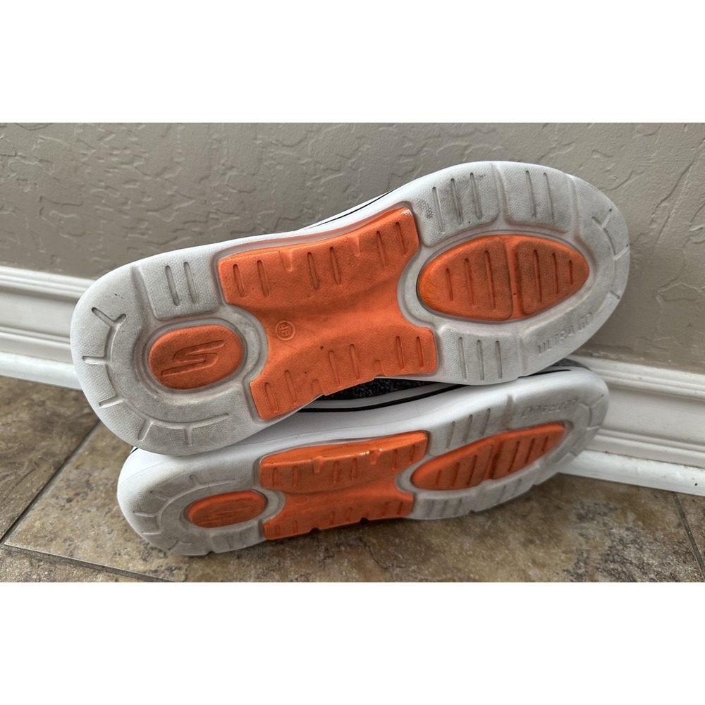 Skechers Men's GO WALK Arch Fit  21625WW Gray And Orange Size 11 - Picture 7 of 7